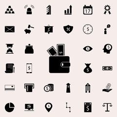 Poster - money in purse icon. banking icons universal set for web and mobile