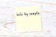 © iushakovsky - Yellow sticky note with handwritten text sale by sample