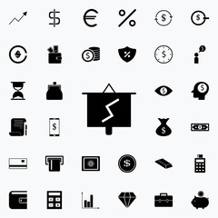 Aufkleber - chart presentation icon. banking icons universal set for web and mobile
