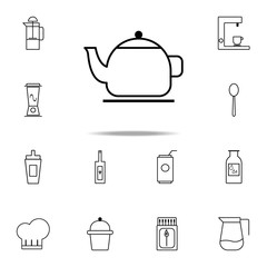 Poster - teapot for welding icon. kitchen icons universal set for web and mobile
