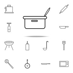 Poster - pan icon. kitchen icons universal set for web and mobile