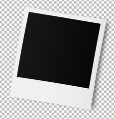 old photo frame isolated.