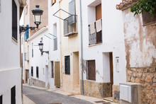 Travel, Architecture And Mediterranean Town Concept - Spanish Suburban Street