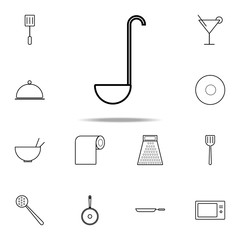 Poster - ladle icon. kitchen icons universal set for web and mobile