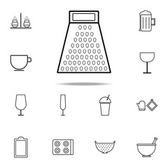 Aufkleber - kitchen grater icon. kitchen icons universal set for web and mobile