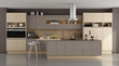 © archideaphoto - Wooden and brown modern kitchen