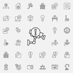 Aufkleber - surveillance camera sign icon. Automation icons universal set for web and mobile