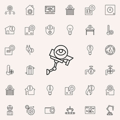 Aufkleber - surveillance camera sign icon. Automation icons universal set for web and mobile