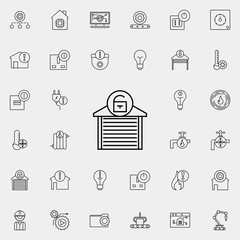 Aufkleber - open garage sign icon. Automation icons universal set for web and mobile