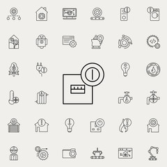 Aufkleber - electrical box icon. Automation icons universal set for web and mobile