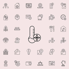 Poster - frost sign icon. Automation icons universal set for web and mobile