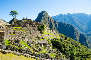 Canvas Print - Ancient Inca city of Machu Picchu, Peru.