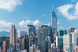 Fototapeta Miasto - Skyline of midtown of Hong Kong city