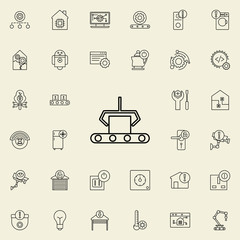 Aufkleber - computer-aided manufacturing icon. Automation icons universal set for web and mobile