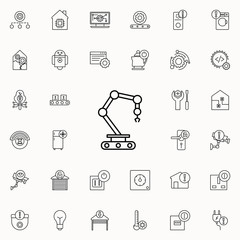 Aufkleber - robot in production icon. Automation icons universal set for web and mobile