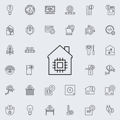Aufkleber - smart House icon. Automation icons universal set for web and mobile