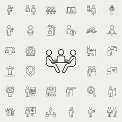 Aufkleber - business discussion icon. Business Organisation icons universal set for web and mobile