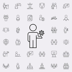 Aufkleber - mechanism of work icon. Business Organisation icons universal set for web and mobile
