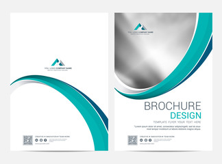Wall Mural - brochure template flyer design vector background