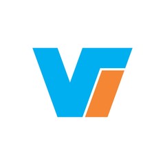 Sticker - VI logo letter design