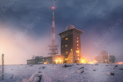Brocken Brockenhaus Im Nationalpark Harz Buy This Stock Photo