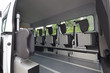 Moderner Transporter für behinderte Menschen,
Innenaufnahme Bus mit Sitzen
