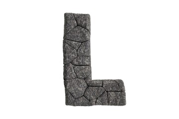 Fototapete - Hi Resolution A-Z Stone Texture Text Series For Sort By Up to you	