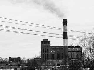 smoke from chimney