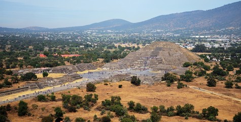 Wall Mural - Teotihuacan Pyramids Near Mexico City