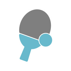 Poster - Table tennis icon on white background for graphic and web design, Modern simple vector sign. Internet concept. Trendy symbol for website design web button or mobile app