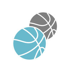 Poster - Baketball icon on white background for graphic and web design, Modern simple vector sign. Internet concept. Trendy symbol for website design web button or mobile app
