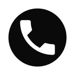Fototapete - Filled Phone icon vector isolated on white background. Modern symbol in trendy flat style for mobile app and web design.