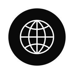 Fototapete - Globe vector icon