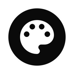 Fototapete - Filled Painter palette icon