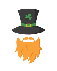 Irish leprechaun icon.