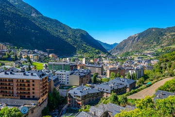 Poster - Aerial view of Encamp, Andorra