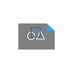 Poster - Document and project icon. Element of user interface icon for mobile concept and web apps. Detailed Document and project icon can be used for web and mobile