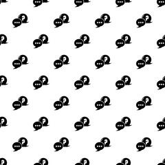 Poster - dialog pattern vector seamless repeating for any web design