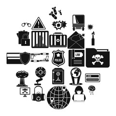 Poster - Genius icons set. Simple set of 25 genius vector icons for web isolated on white background