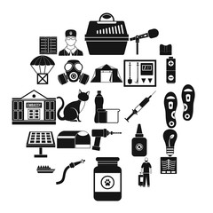 Poster - Aftercare icons set. Simple set of 25 aftercare vector icons for web isolated on white background