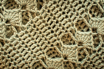 Brown crochet texture