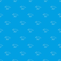 Sticker - Parasaurolof pattern vector seamless blue repeat for any use