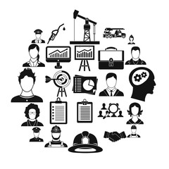 Poster - Business proposal icons set. Simple set of 25 business proposal vector icons for web isolated on white background
