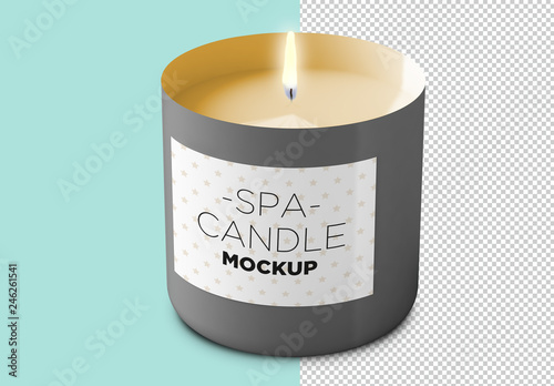 Download Candle Label Mockup Stock Template Adobe Stock