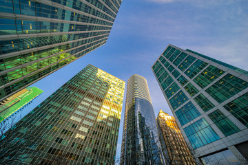 skyscrapers in downtown