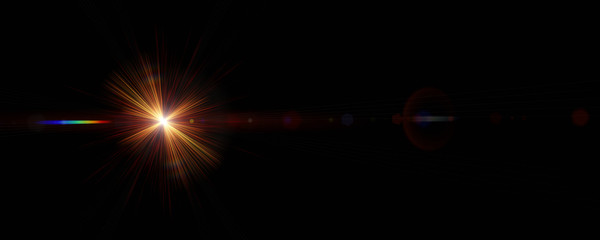 Poster - Futuristic light flare panorama background design illustration