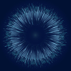 Wall Mural - Circle future design, digital concept banner, vector