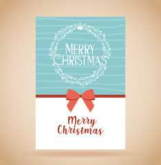 Wall Mural - merry christmas card