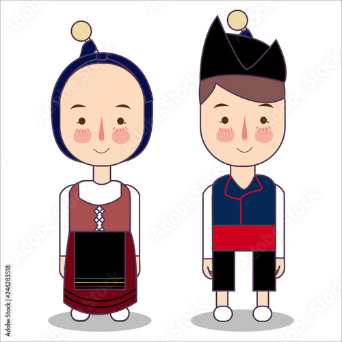 Traditional National Clothes Of Spain Set Of Cartoon Characters In Spanish Traditional Costume Cute People Flat Illustrations Buy This Stock Vector And Explore Similar Vectors At Adobe Stock Adobe Stock