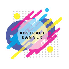 Leinwandbilder - abstract geometric shape banner